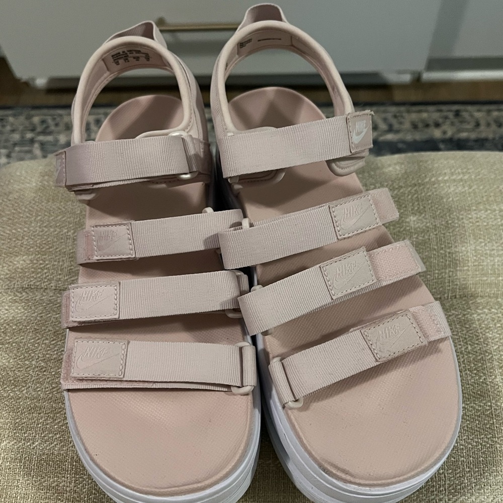 Nike Pink Sporty Sandals with Adjustable Straps